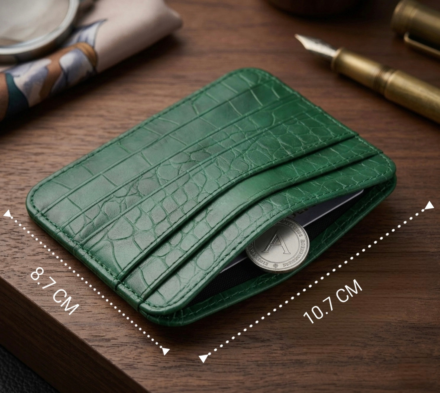 Vell Signature Genuine Leather Slim Card Sleeve (Card Holder)