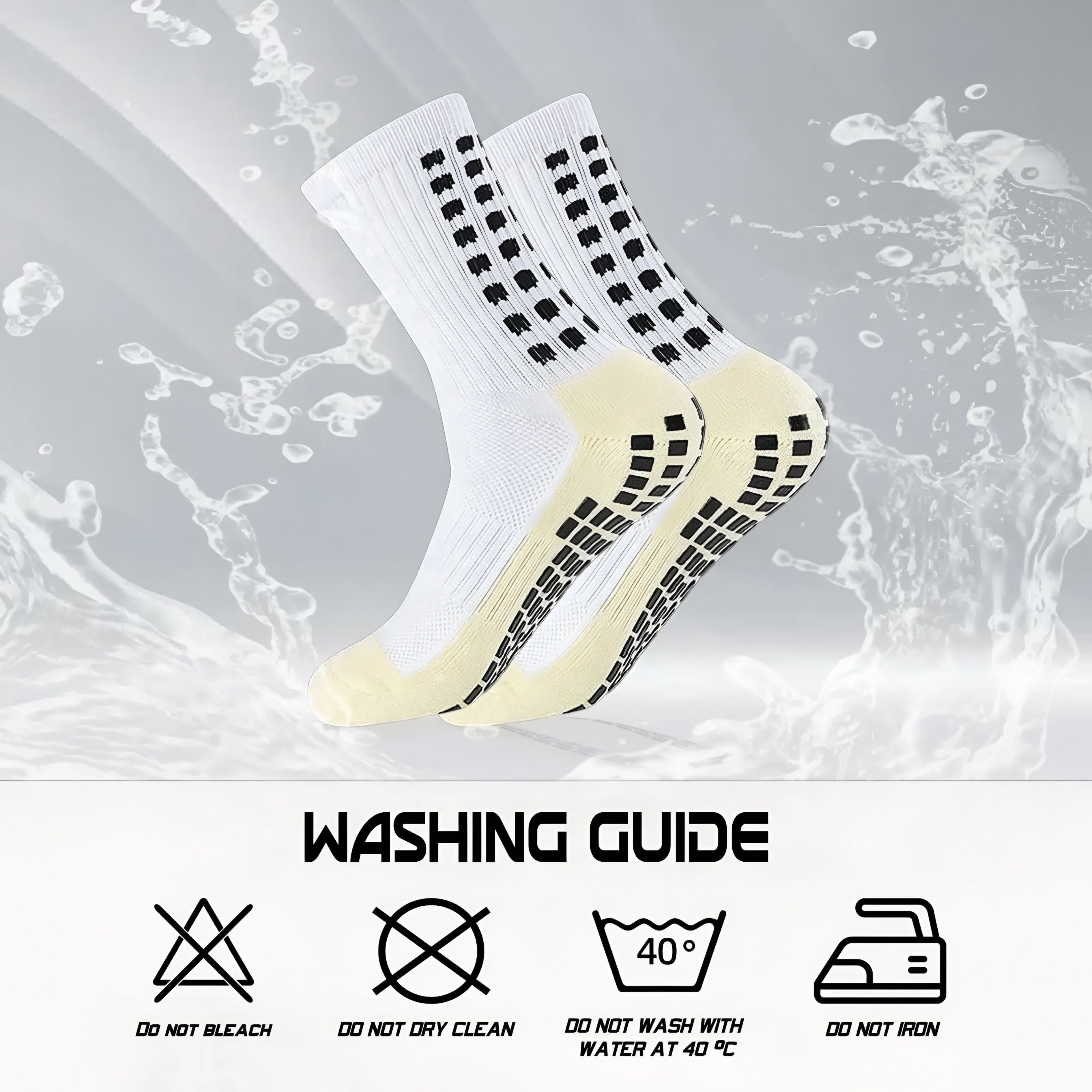 4 Pairs Grip Sport Socks by GripX™