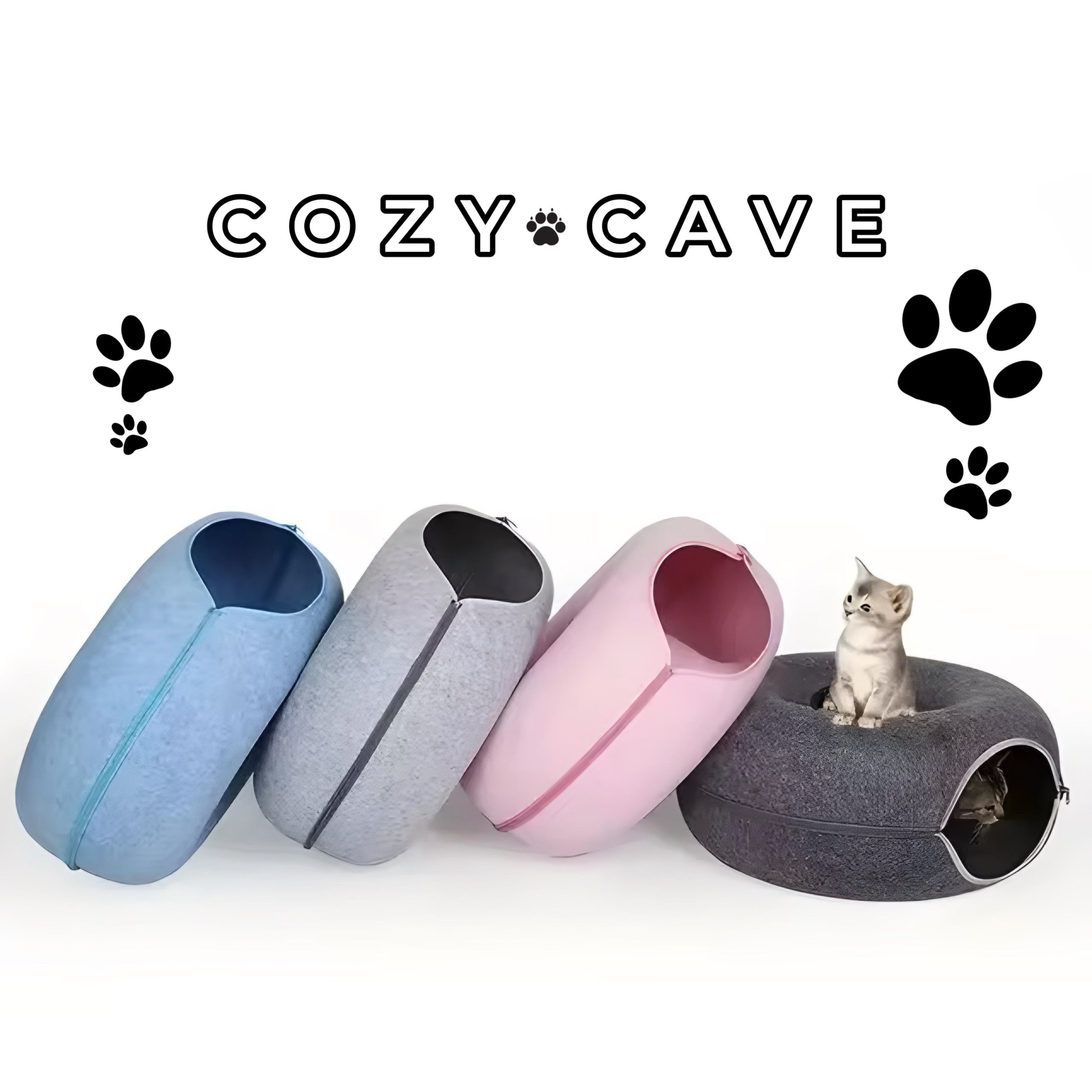 Cozy Cave™ Cat Cave Donut Bed
