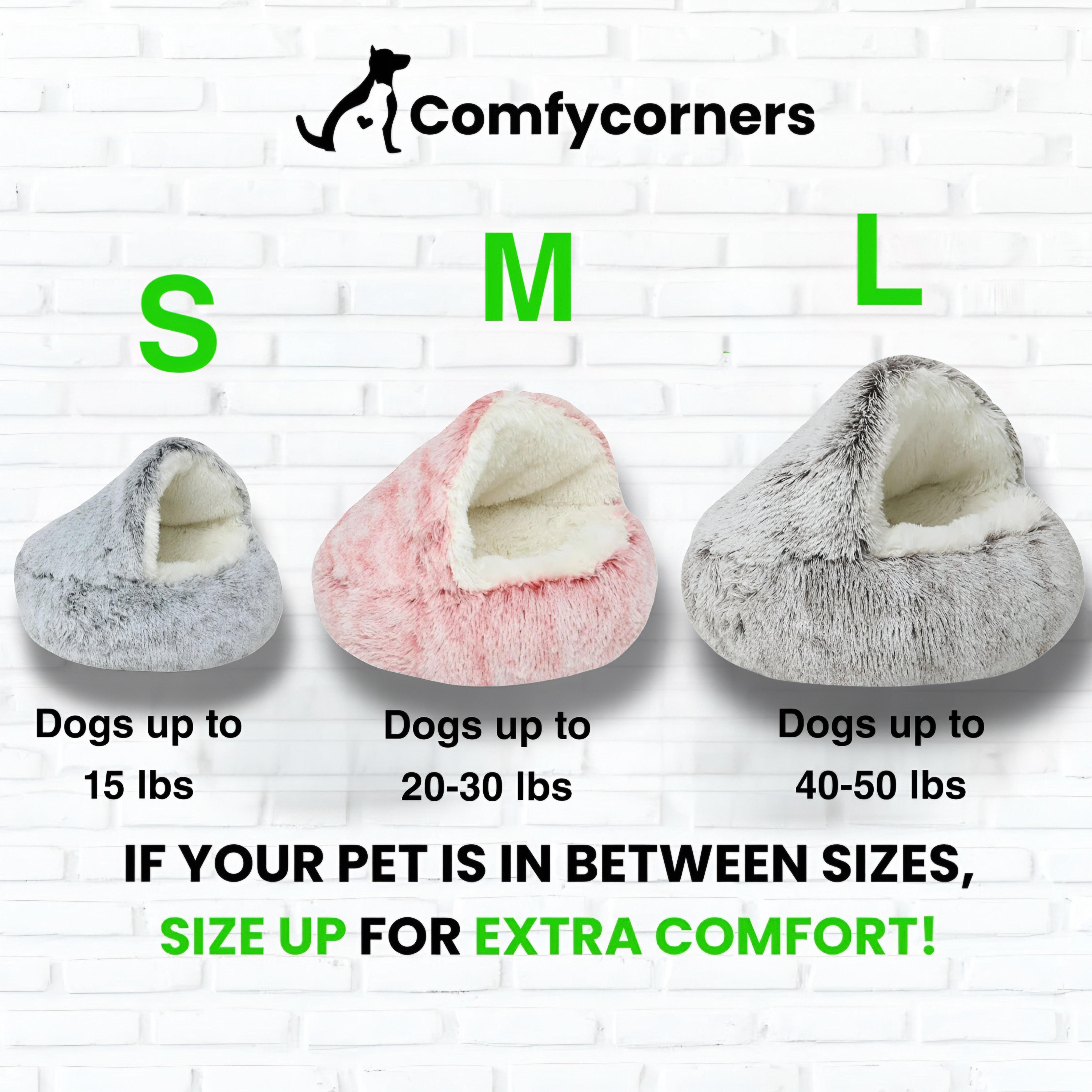 Soft Deluxe Plush Pet Bed By COMFYCORNER