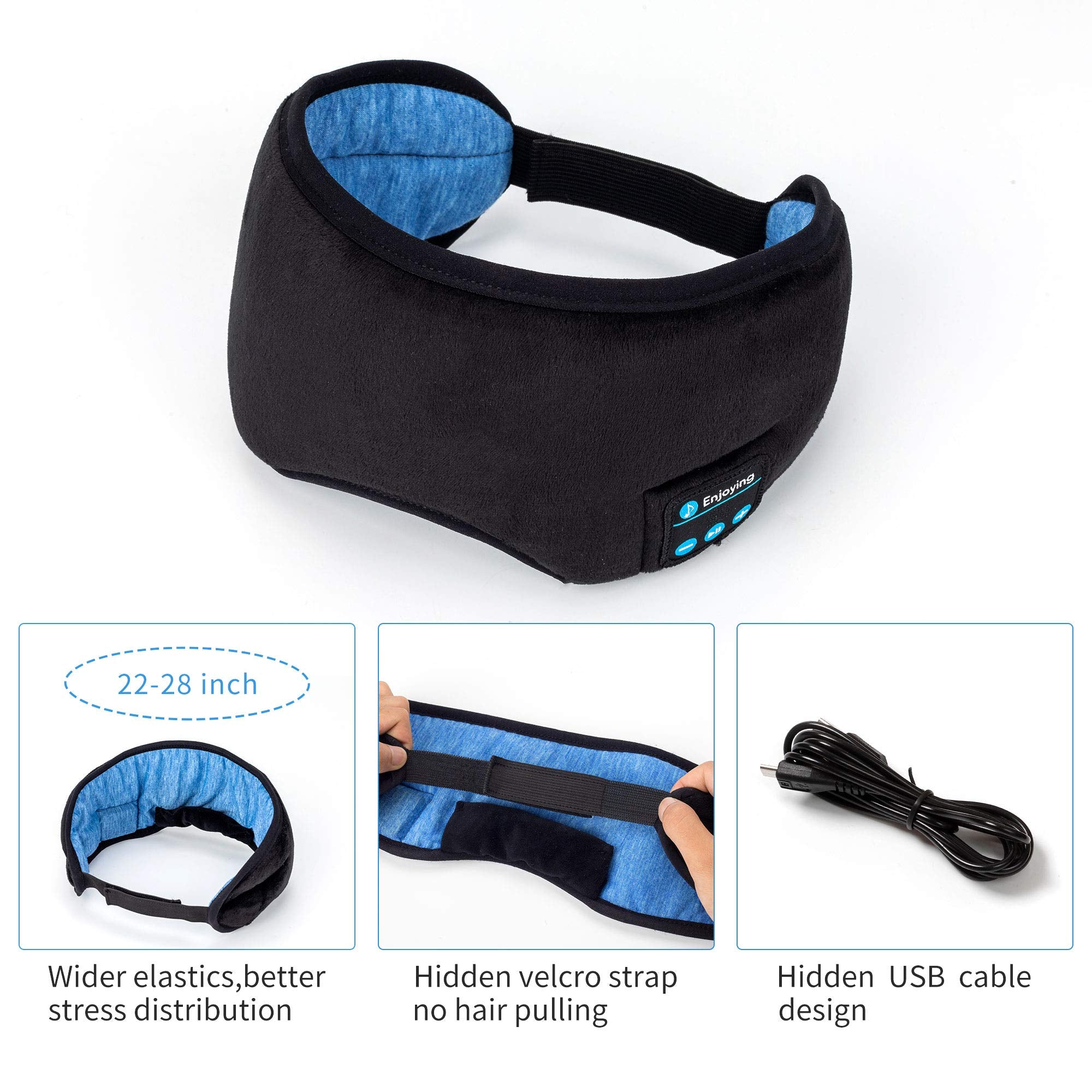 Bluetooth Sleeping Headphones Eye Mask