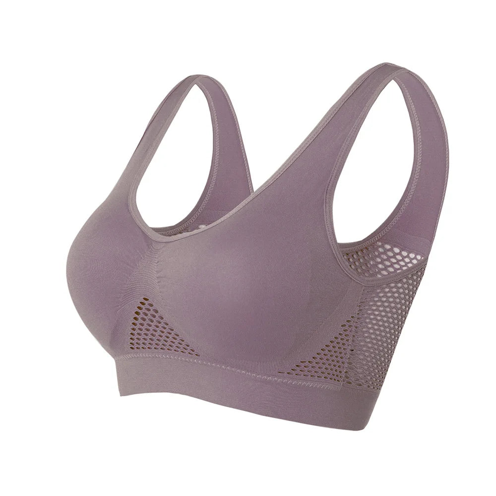 Women Breathable Wireless Gym Bra