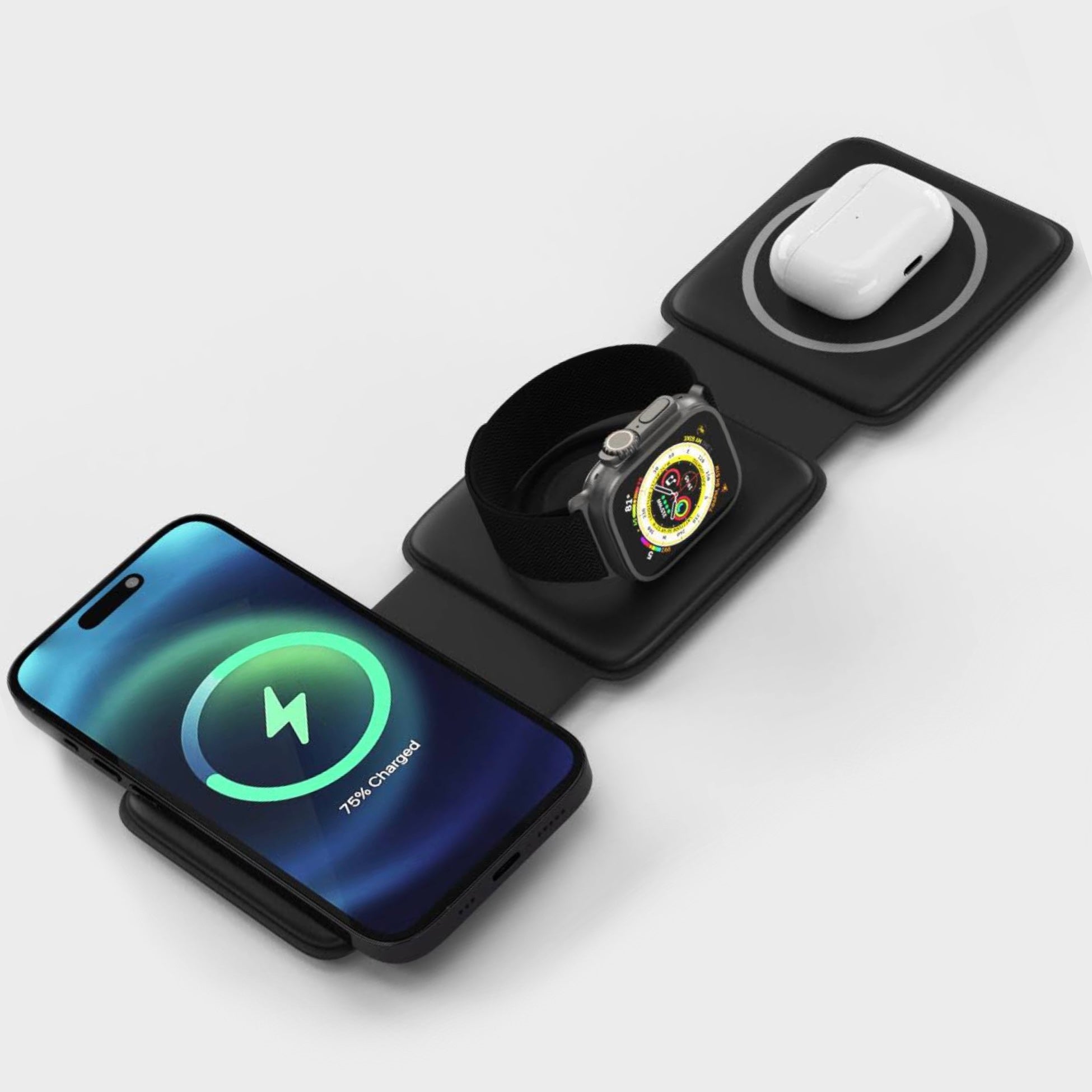 SyncPad™ 3 in 1 Foldable Wireless Charger