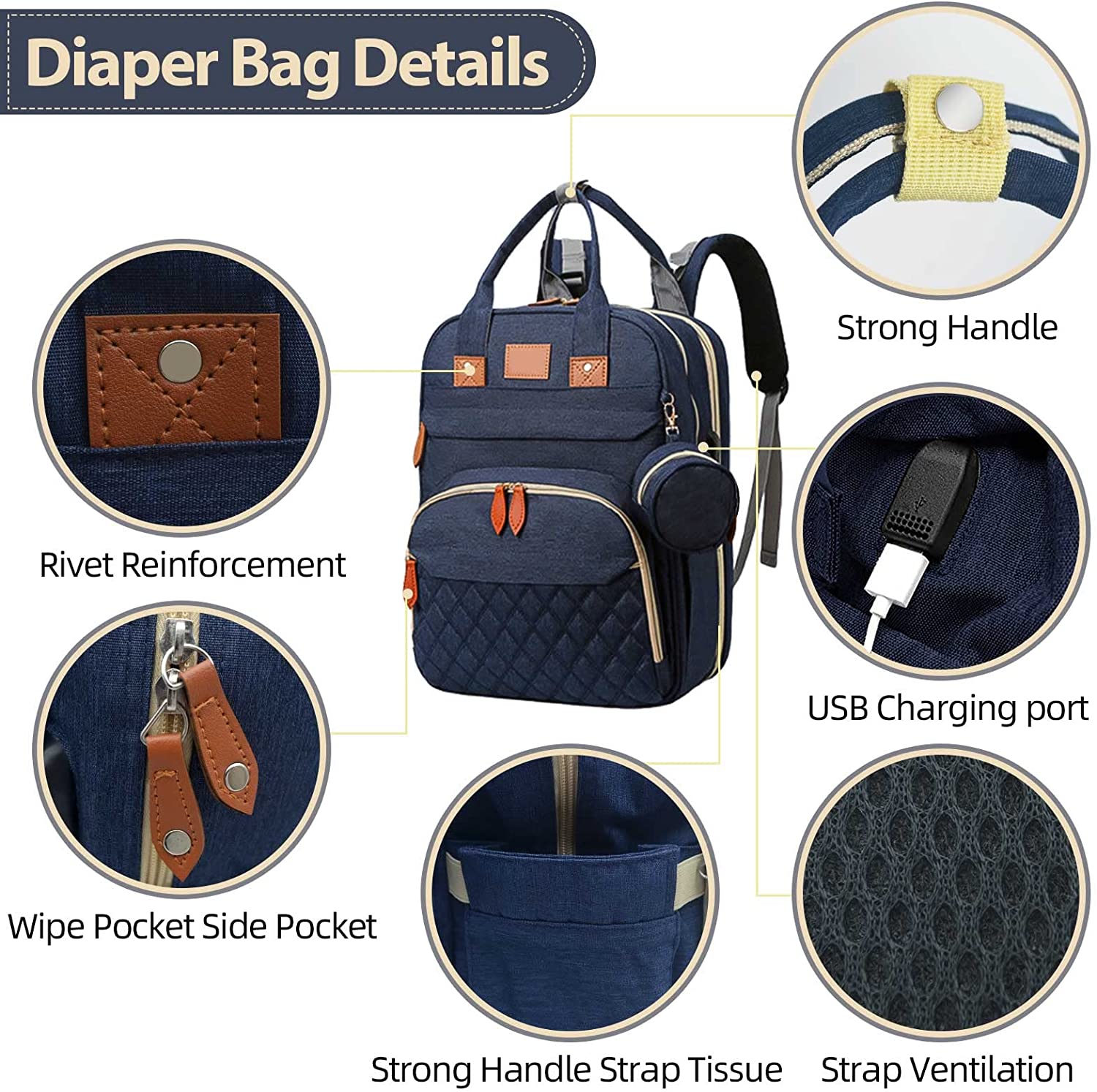 Baby essentials diaper Backpack by sunshine