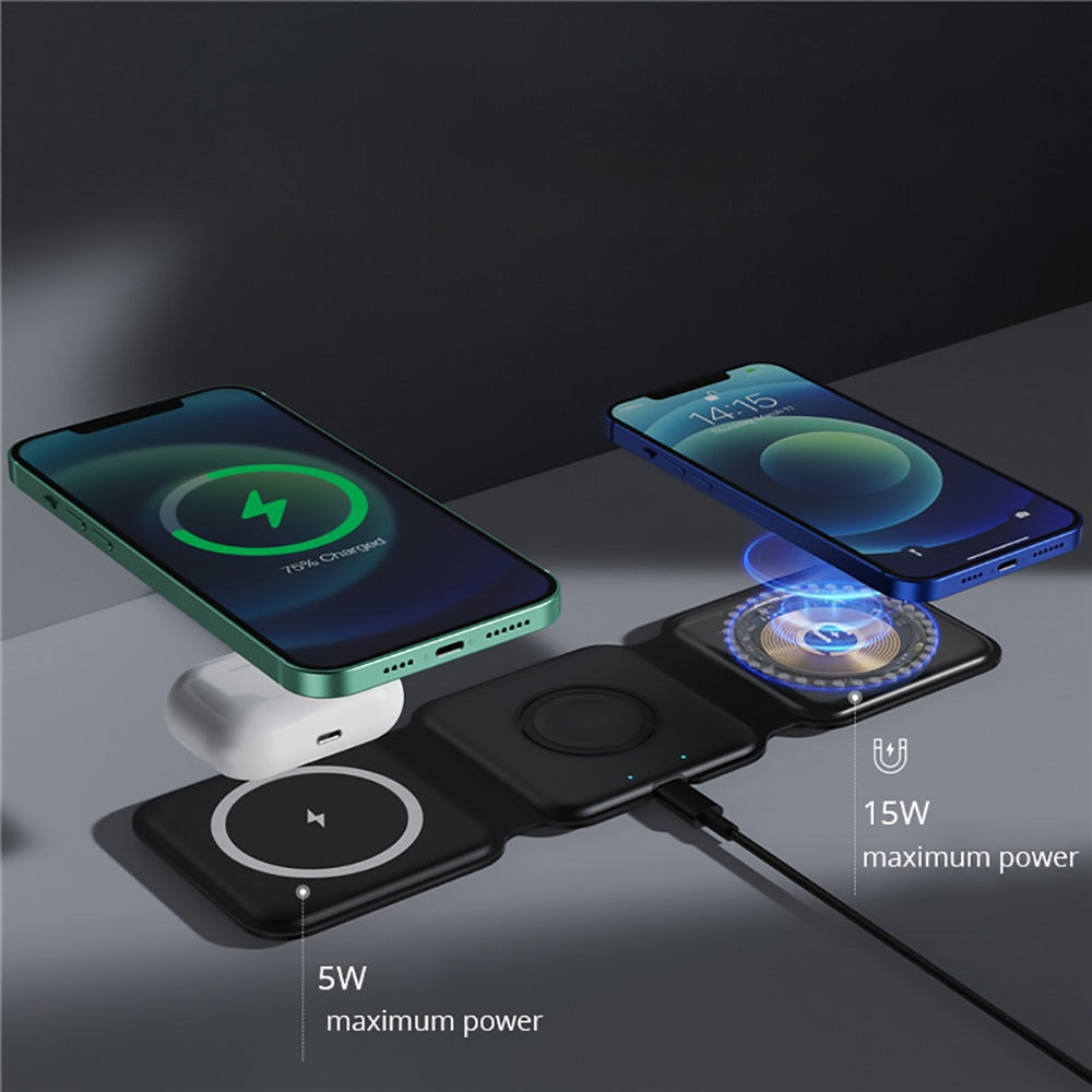 SyncPad™ 3 in 1 Foldable Wireless Charger
