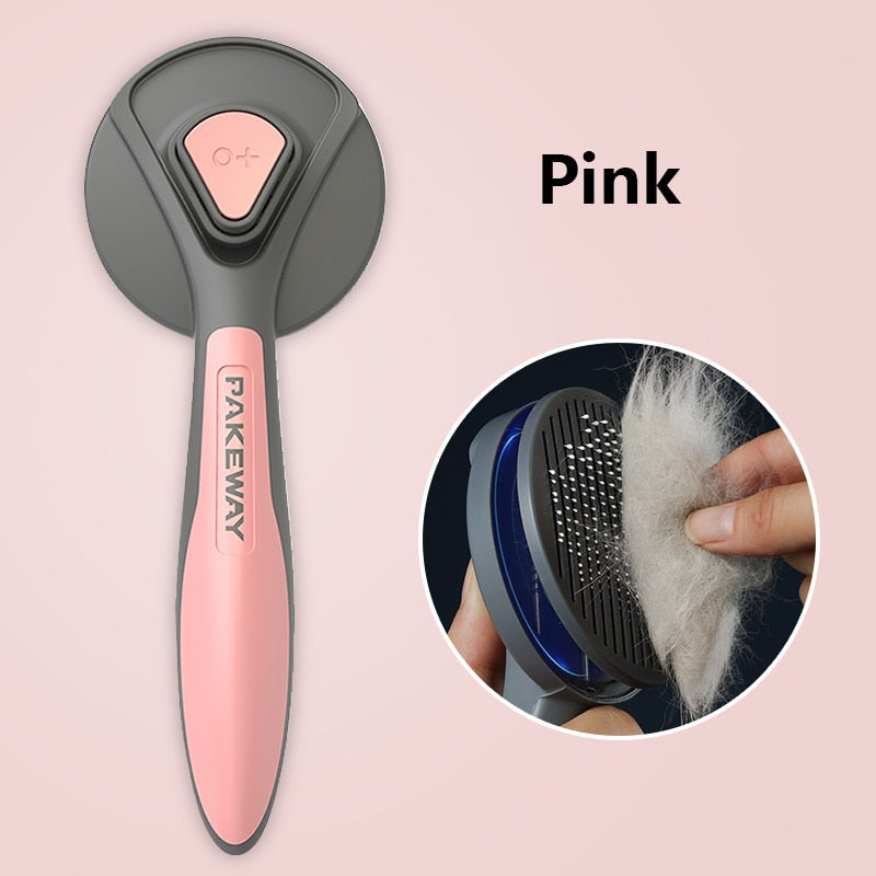 PAKEWAY Self Cleaning Grooming Pet Brush