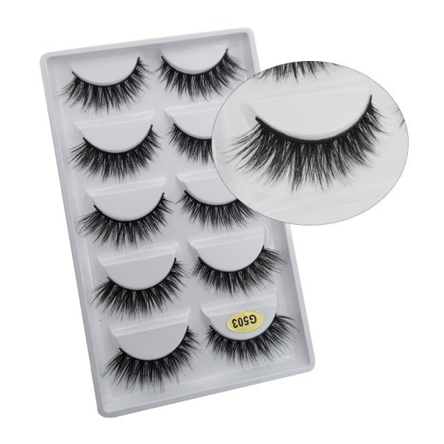 5 Pair Eyelashes