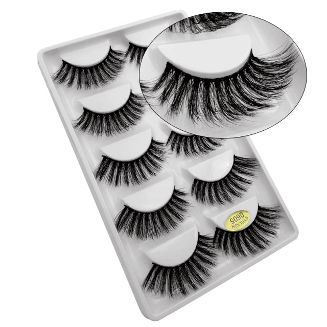 5 Pair Eyelashes