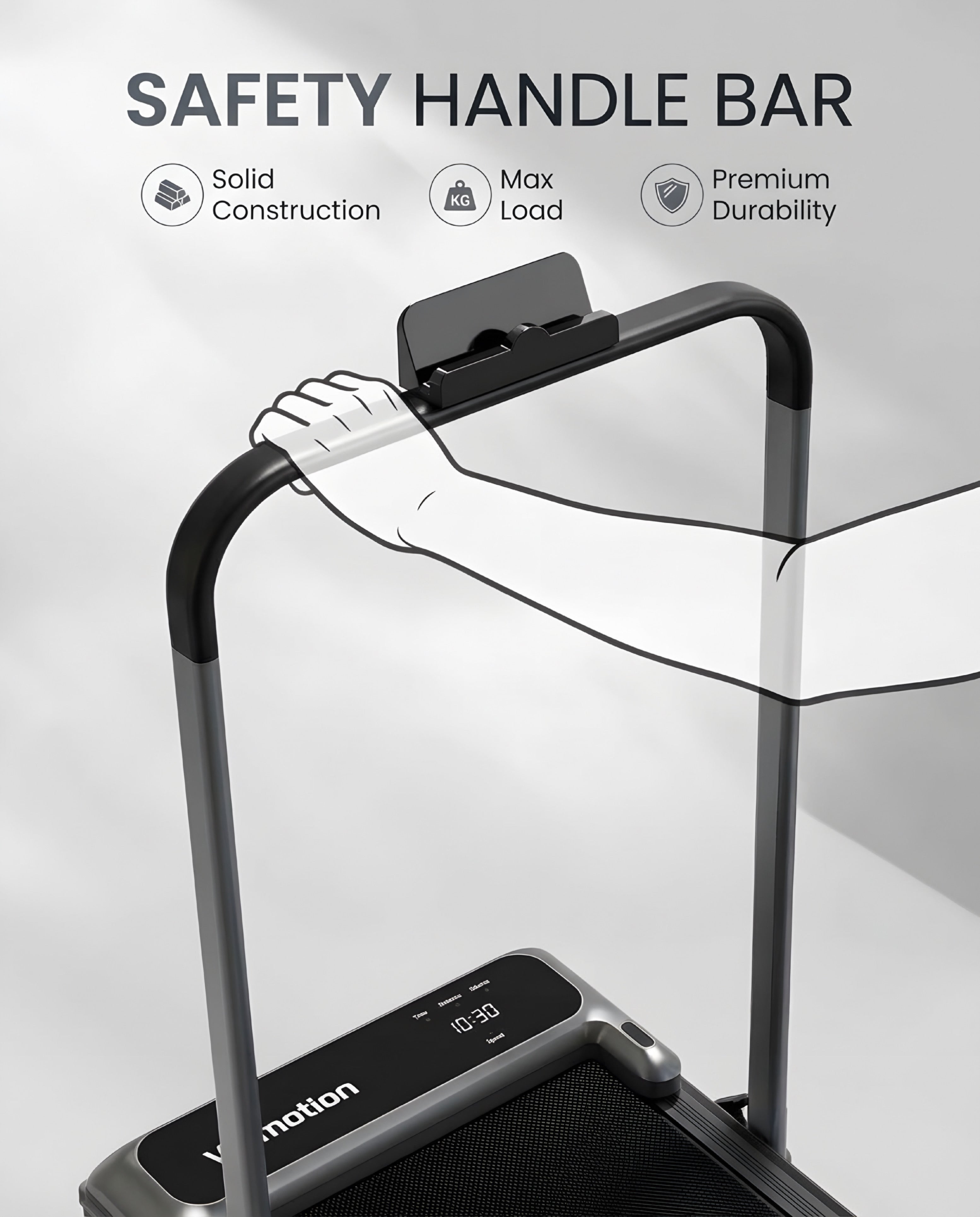 Portable Walking Pad Treadmill with Incline for Home Fitness & Under Office Desk Walking