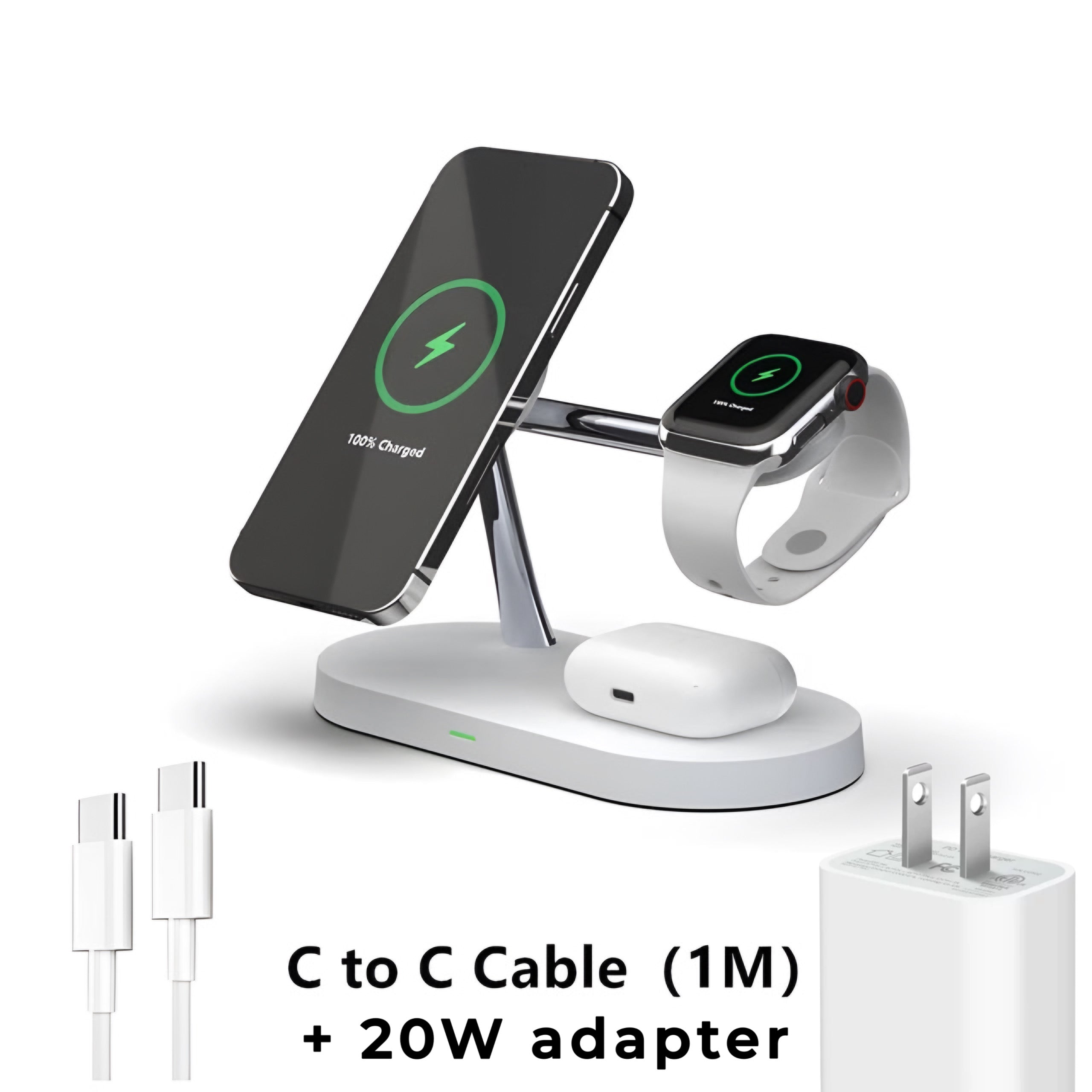 3-in-1 Wireless Magsafe Charger Stand