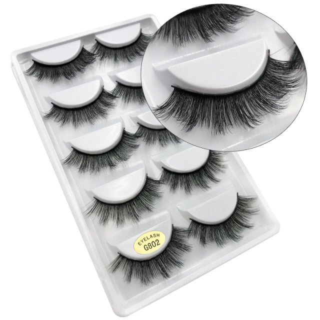 5 Pair Eyelashes