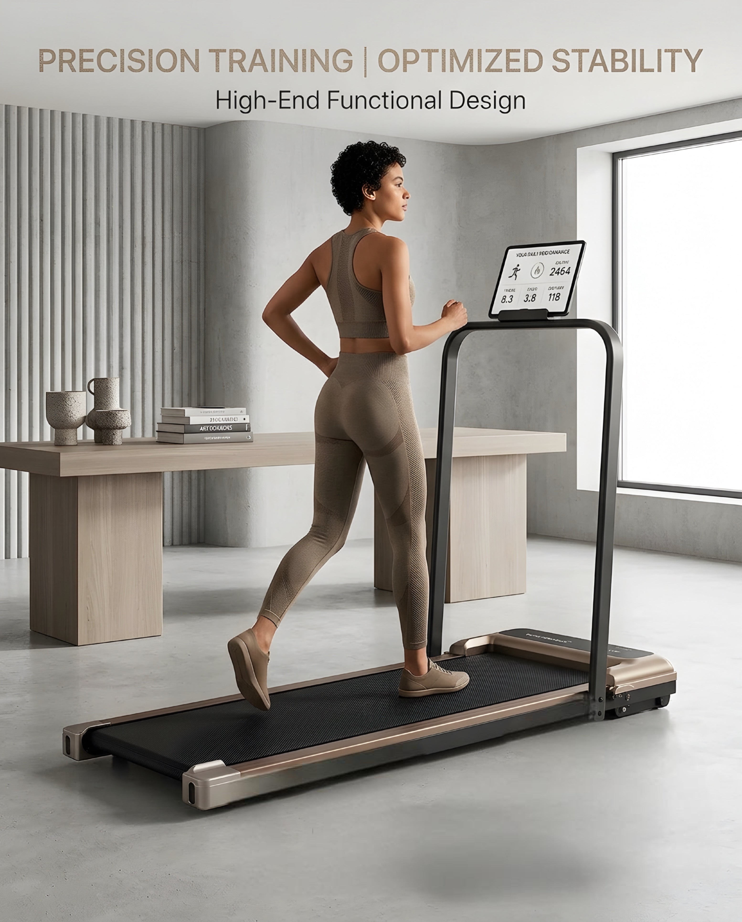 Portable Walking Pad Treadmill with Incline for Home Fitness & Under Office Desk Walking