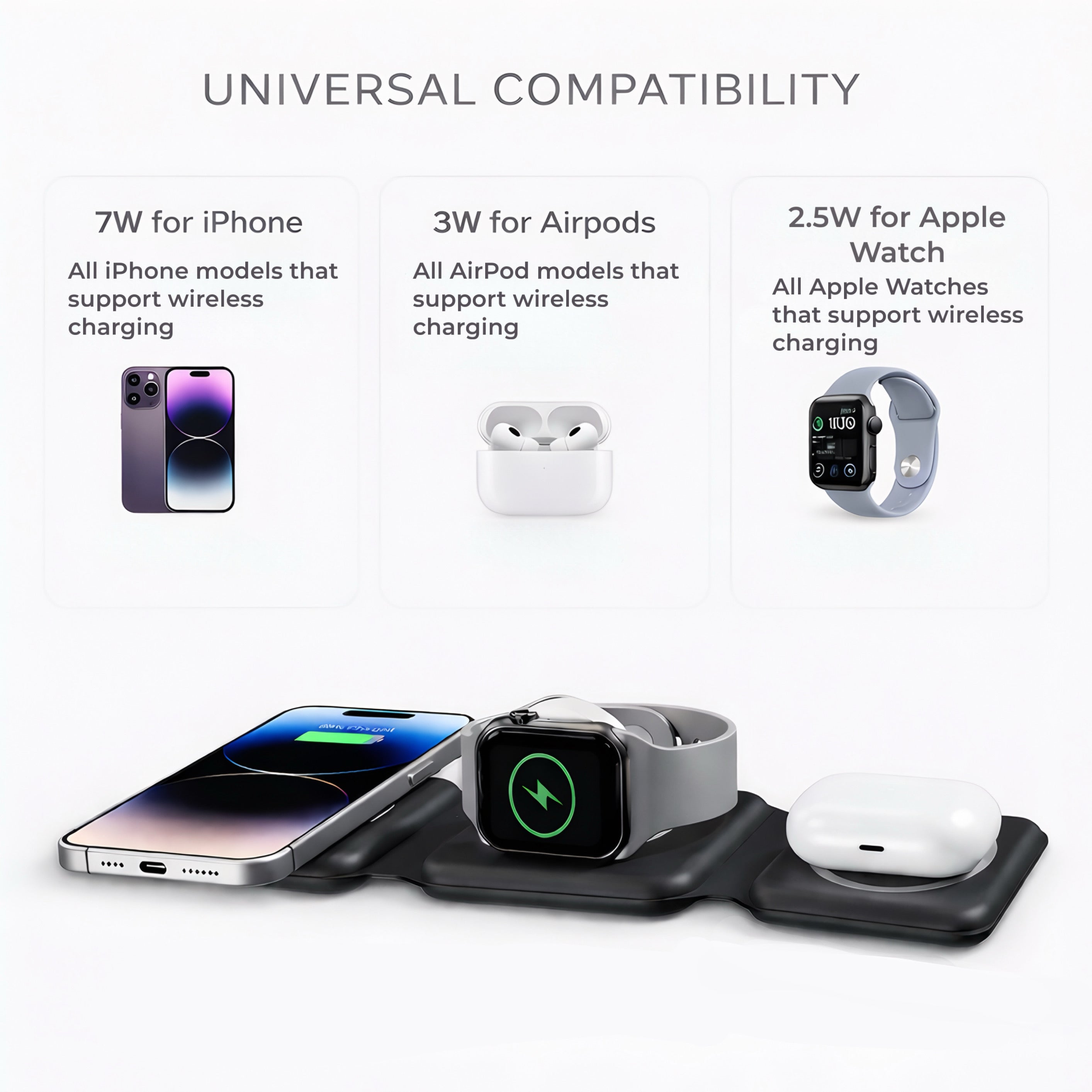 SyncPad™ 3 in 1 Foldable Wireless Charger