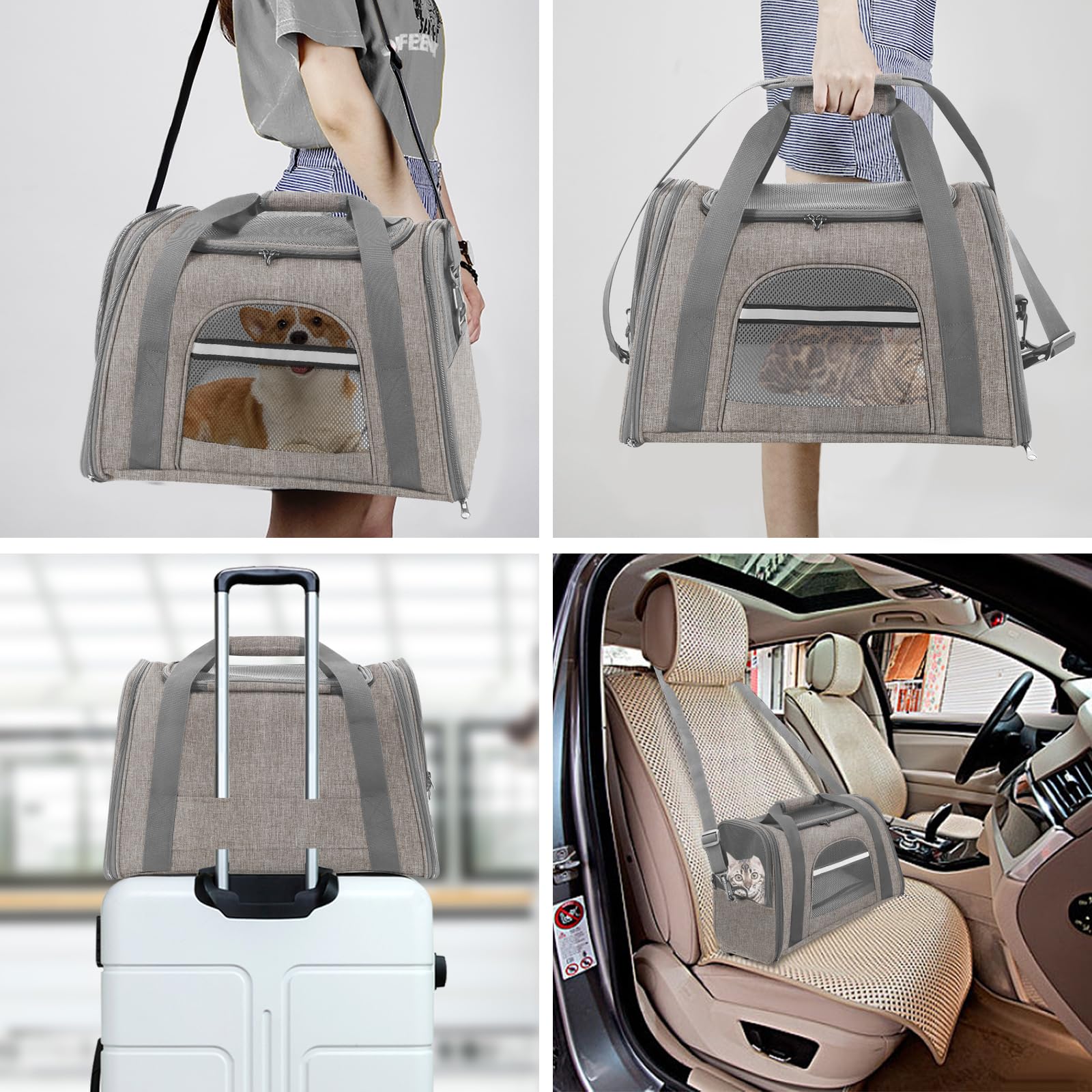 Pet Carrier Travel Bag by TravelPaws™