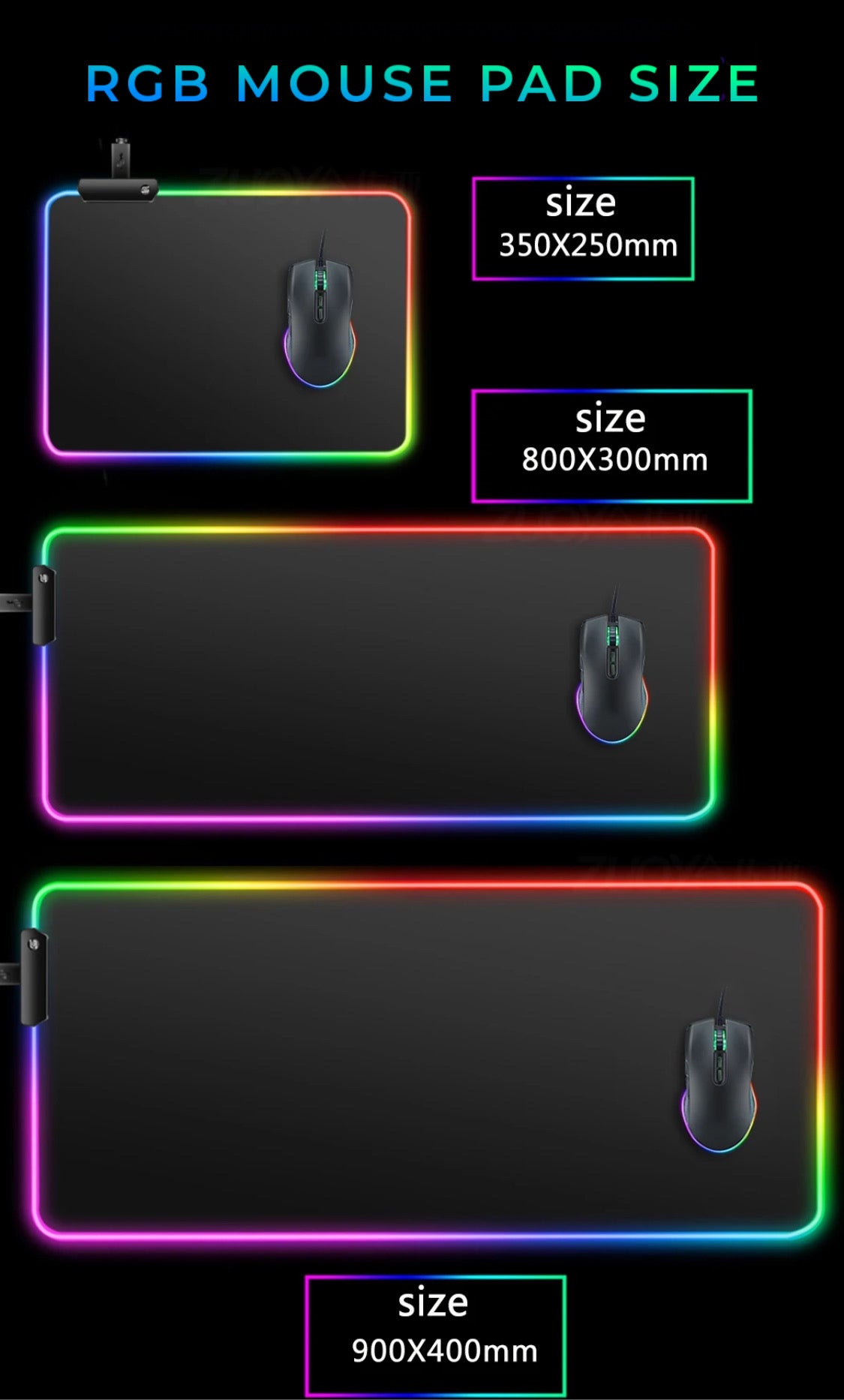 LED RGB Gaming Mousepad