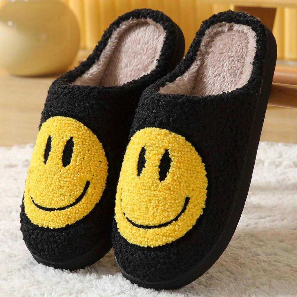 Smiley face Fluffy Slippers