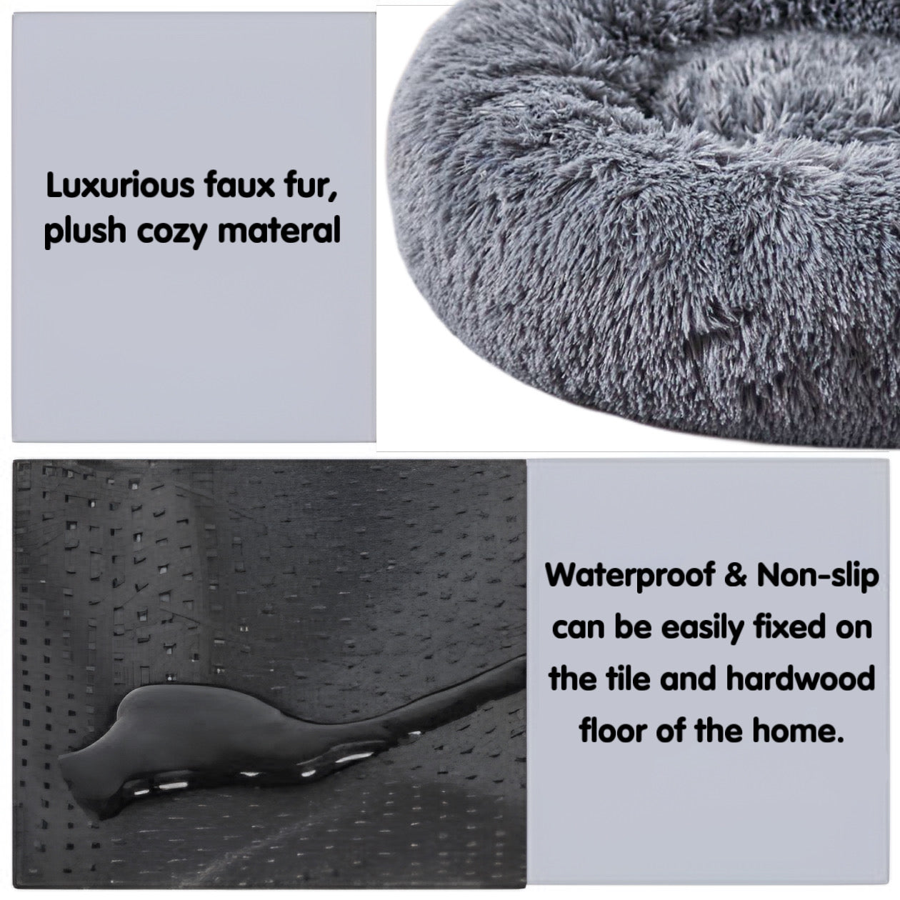 Plush Bed for Large Breed Pets