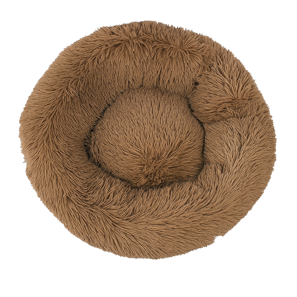 Plush Donut Calming Pet Bed by PupSnug™