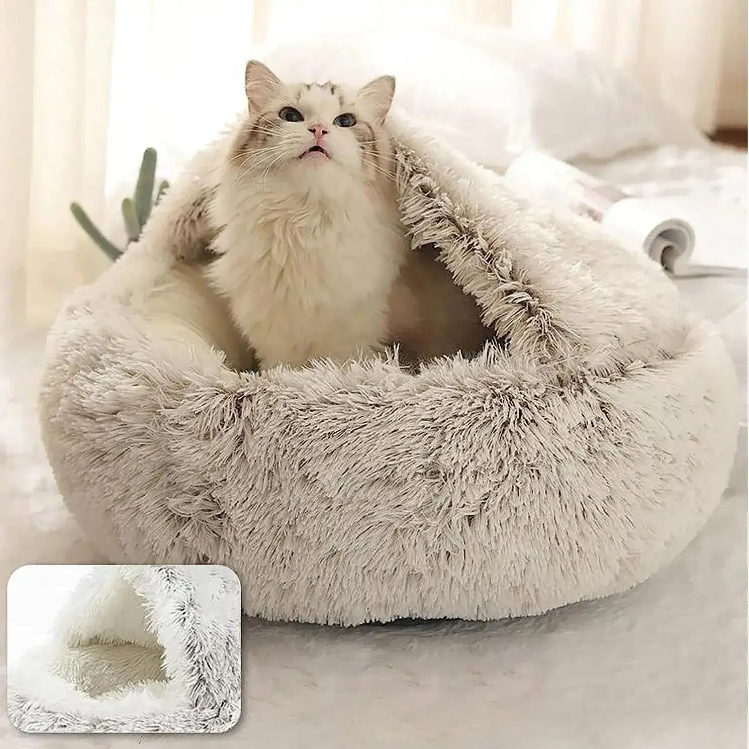 Soft Deluxe Plush Pet Bed By COMFYCORNER