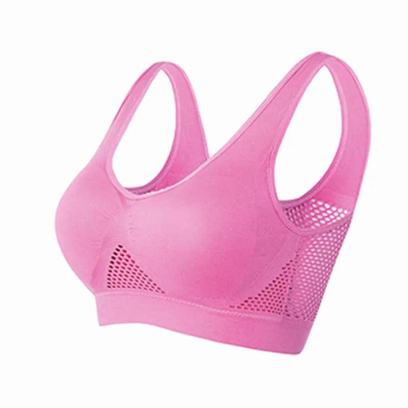Women Breathable Wireless Gym Bra 