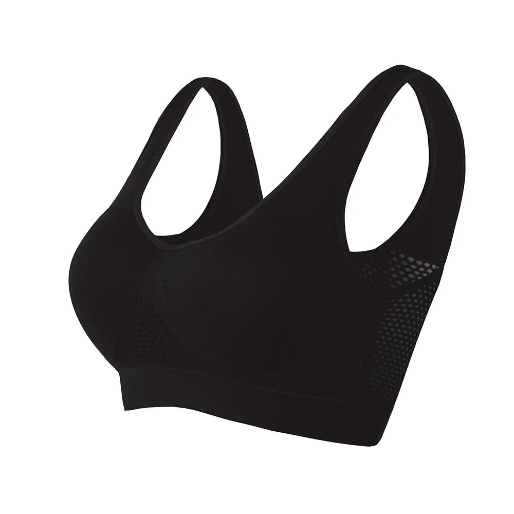Women Breathable Wireless Gym Bra 