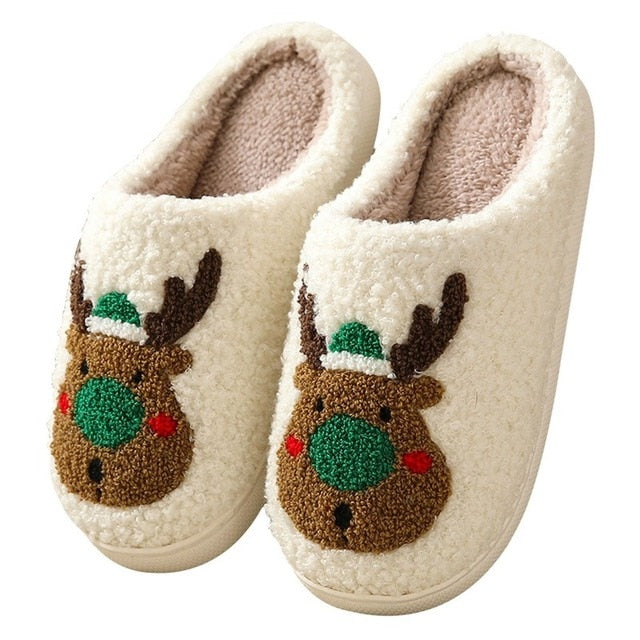 Christmas Elk Xmas Slippers