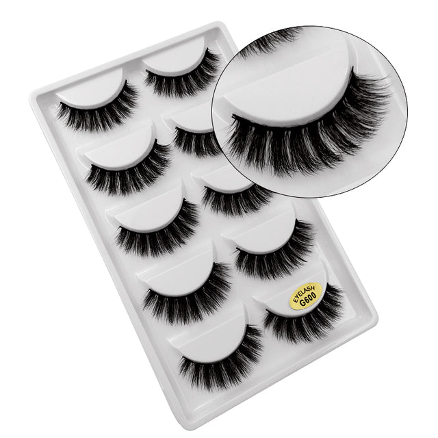 5 Pair Eyelashes