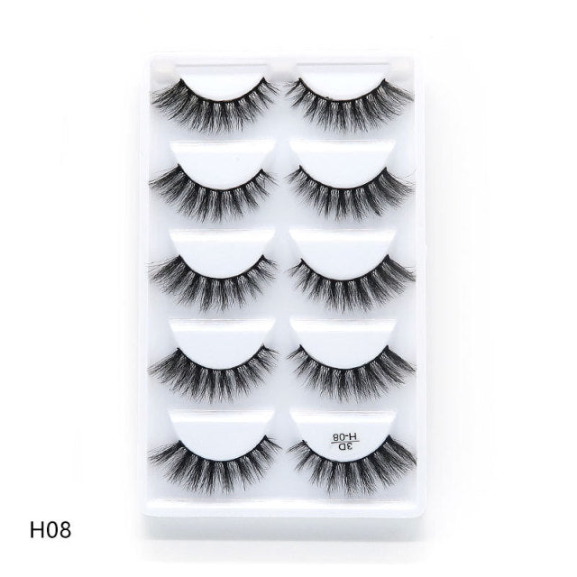 5 Pair Eyelashes