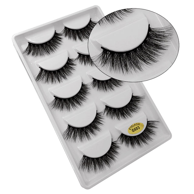 5 Pair Eyelashes