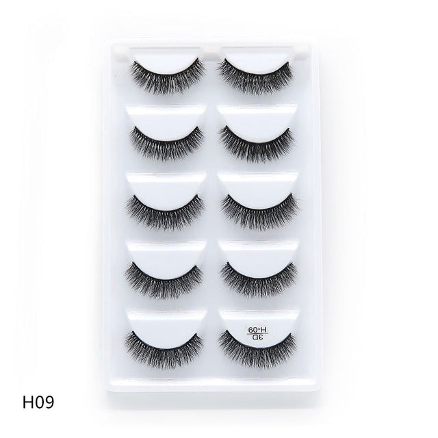 5 Pair Eyelashes