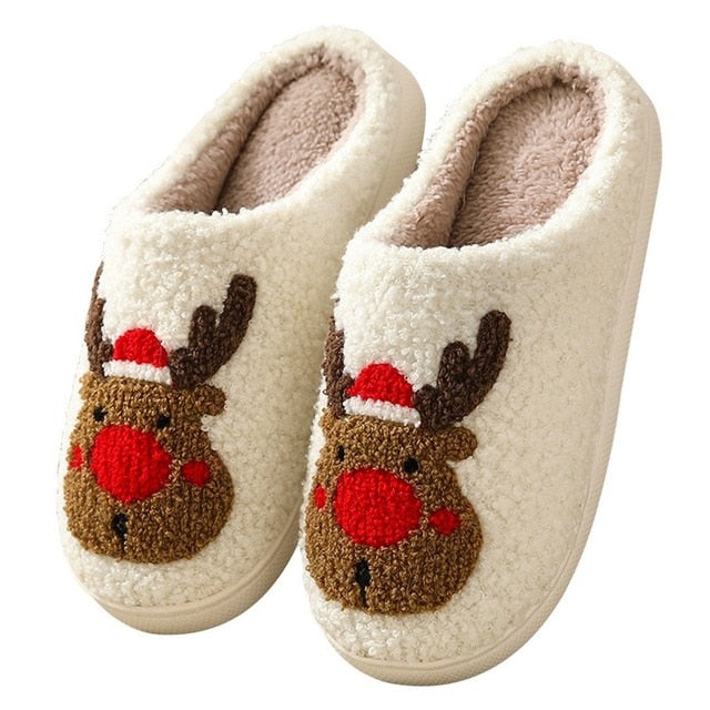 Christmas Elk Xmas Slippers