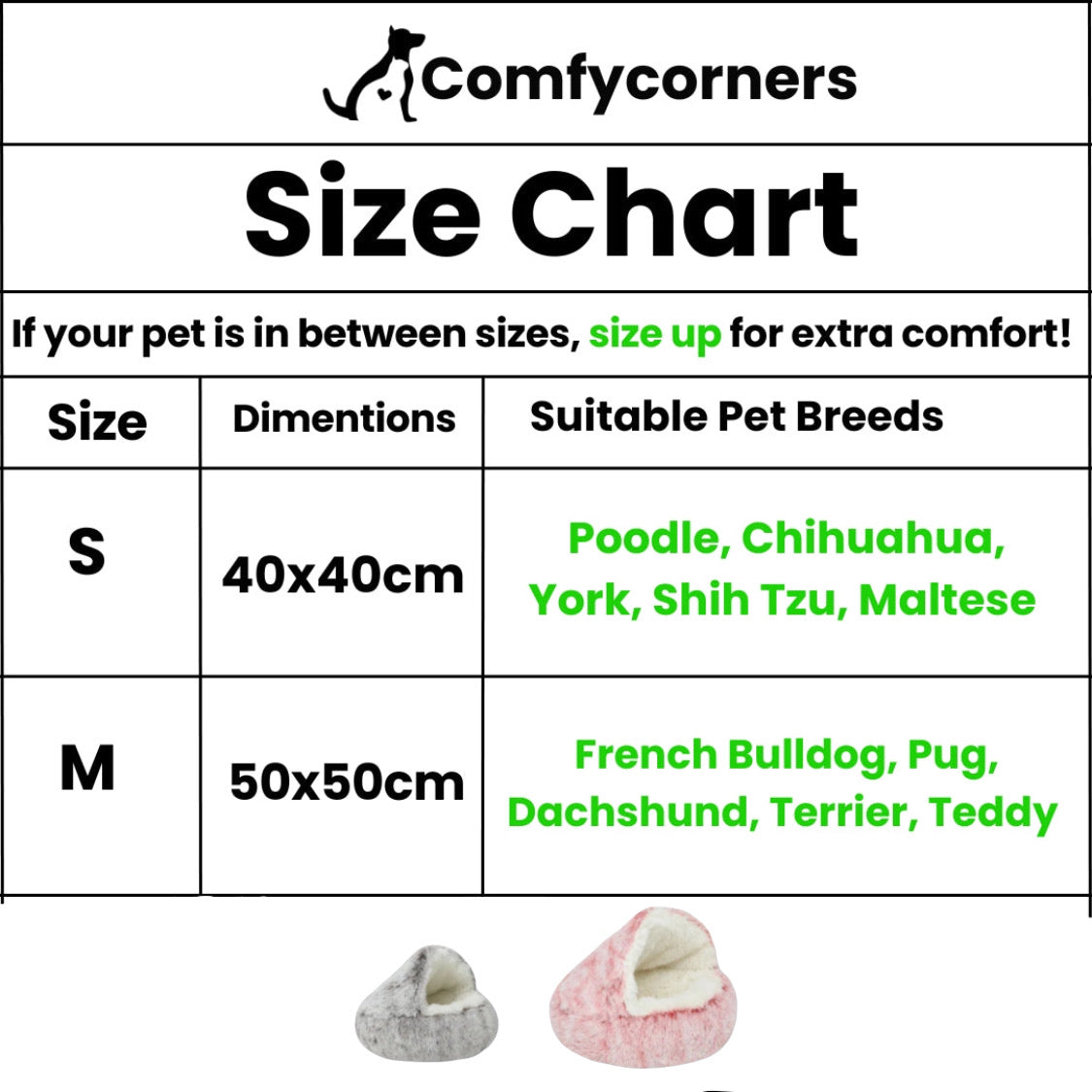 Soft Deluxe Plush Pet Bed By COMFYCORNER