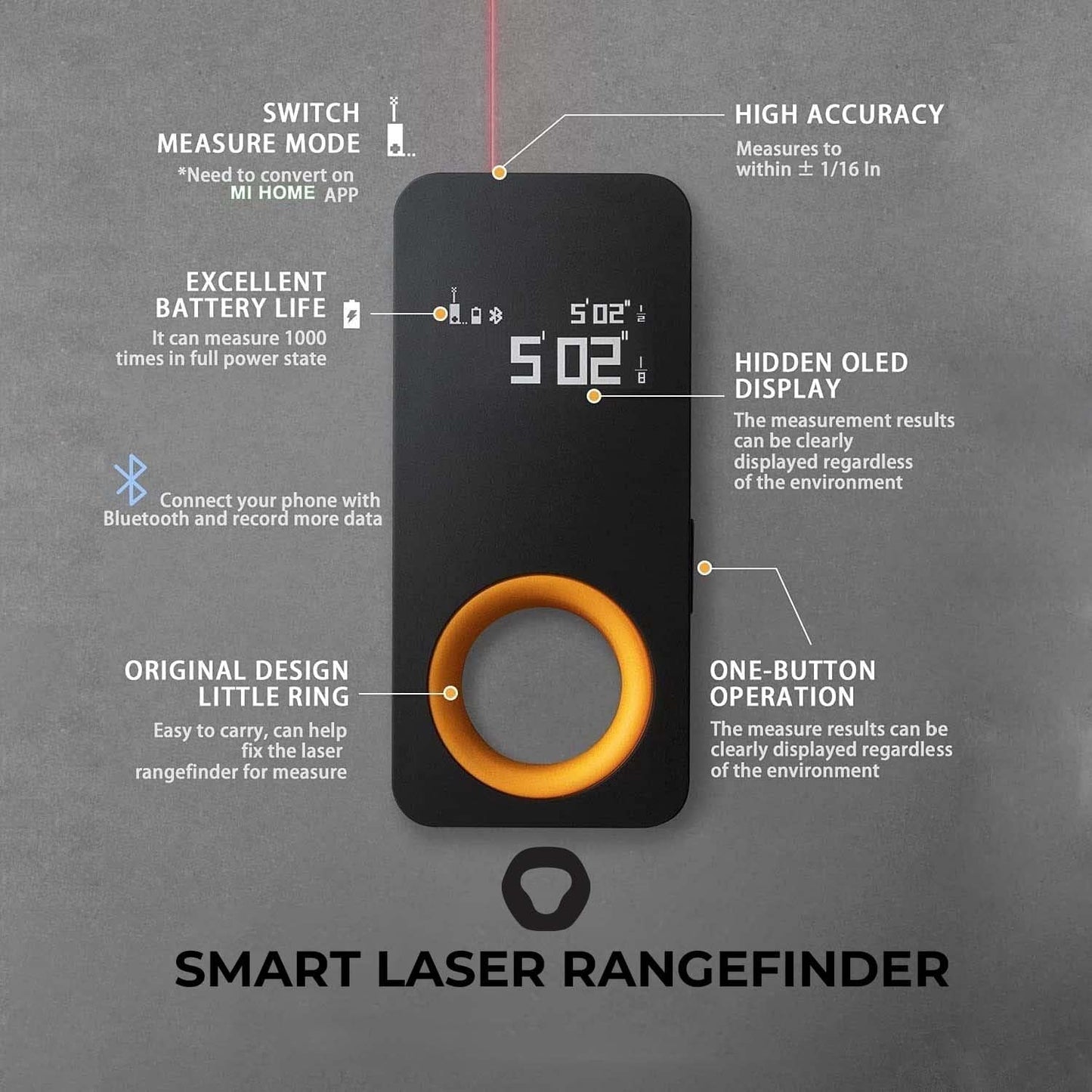 Laser Tape Measure by HOTO