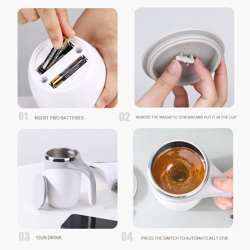 Self Stirring Magnetic Mug