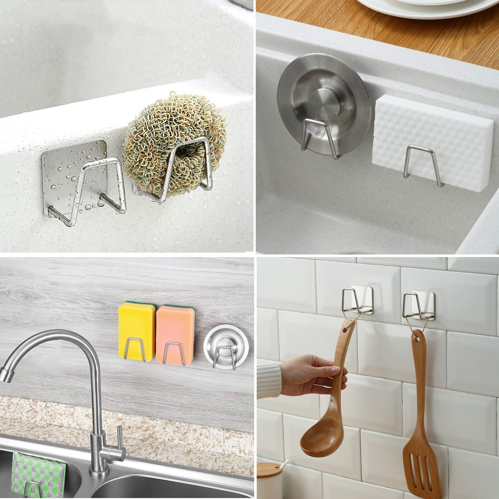 Kitchen Stainless Steel Sink Sponges Holder