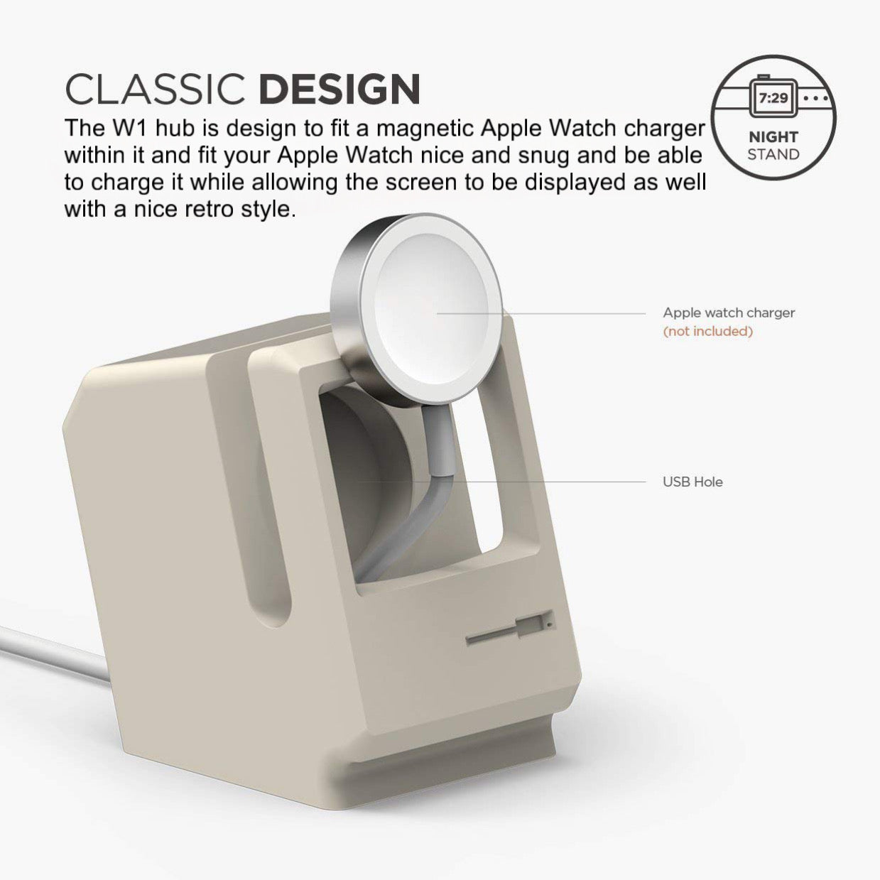 Apple Watch retro W1 hub charging stand