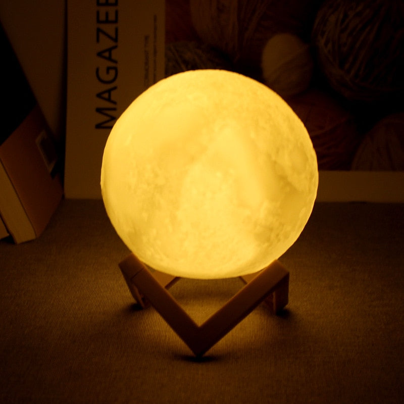 3D Printed Moon Night Light