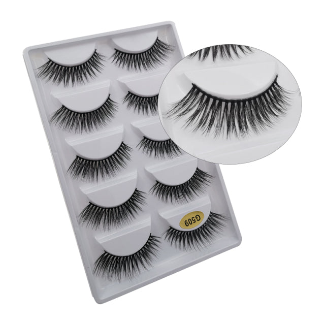 5 Pair Eyelashes