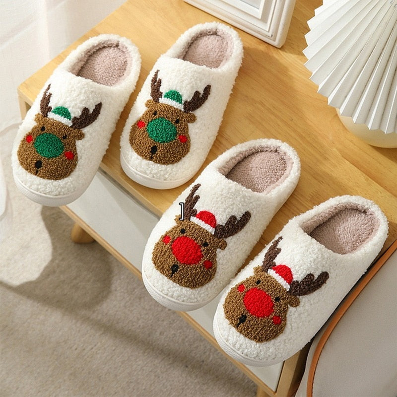 Christmas Elk Xmas Slippers