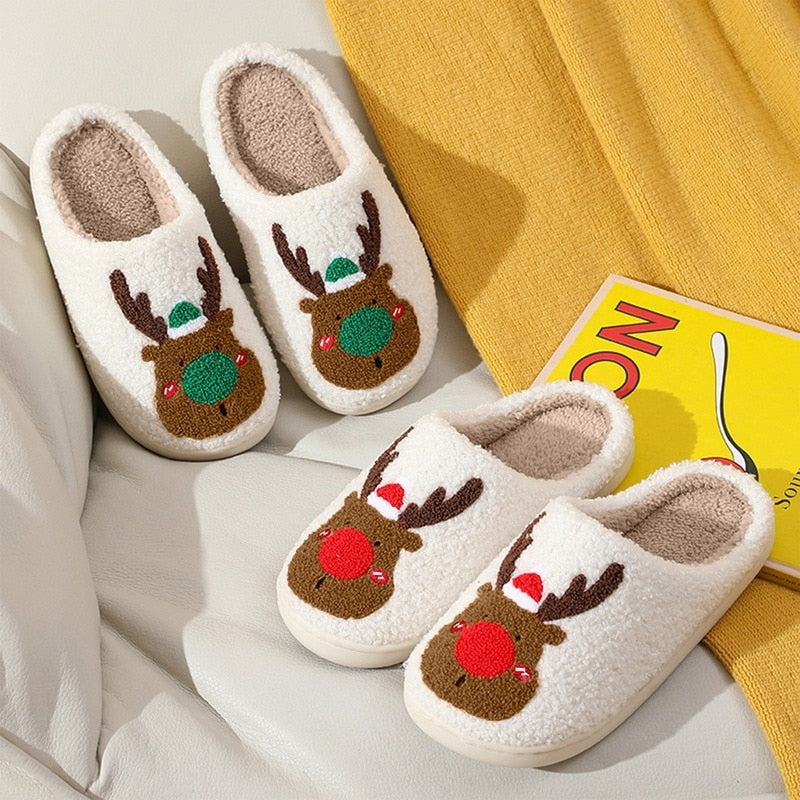 Christmas Elk Xmas Slippers