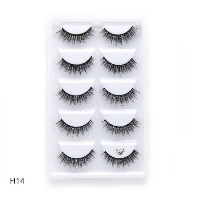 5 Pair Eyelashes