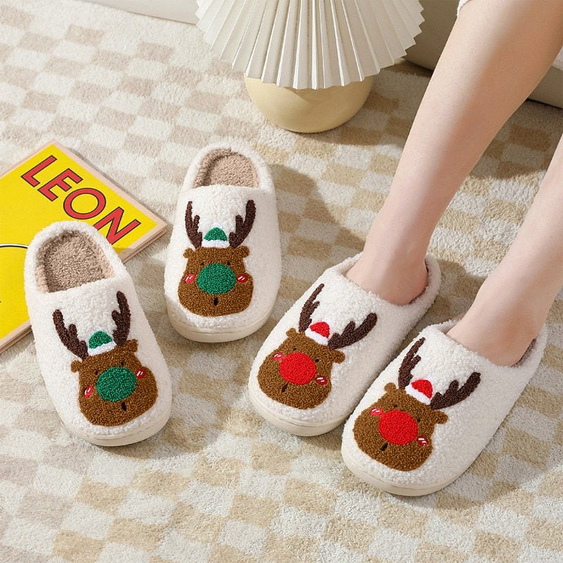 Christmas Elk Xmas Slippers