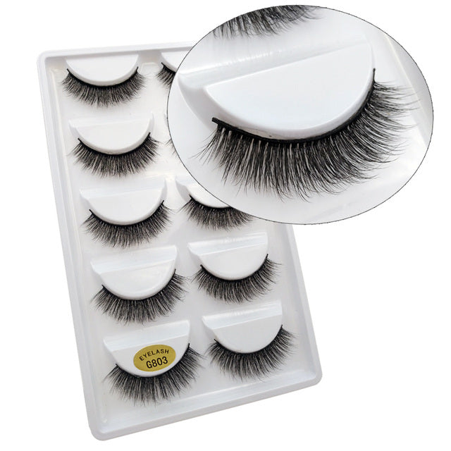 5 Pair Eyelashes