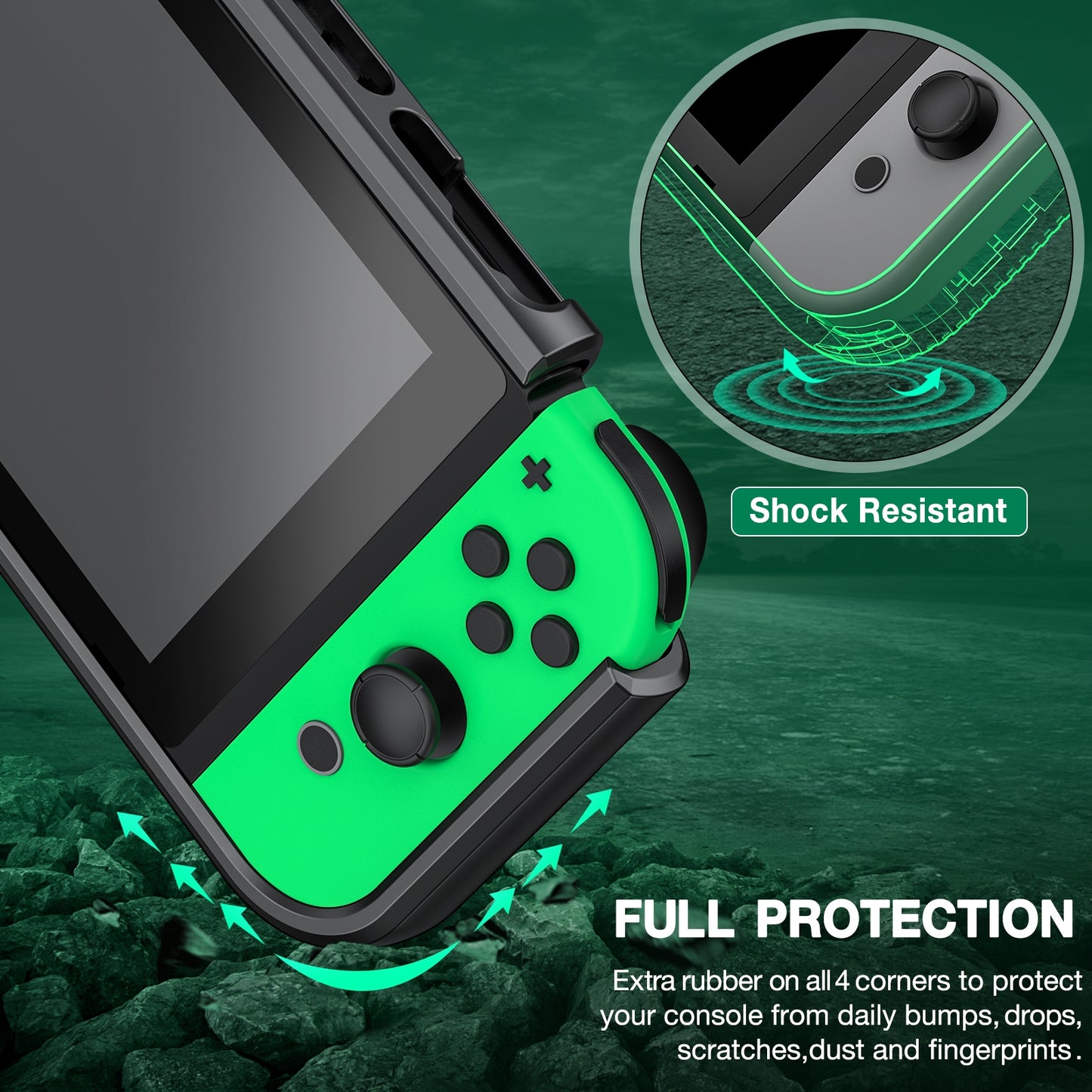 Protective Cover For Nintendo Switch with 7 storage slots