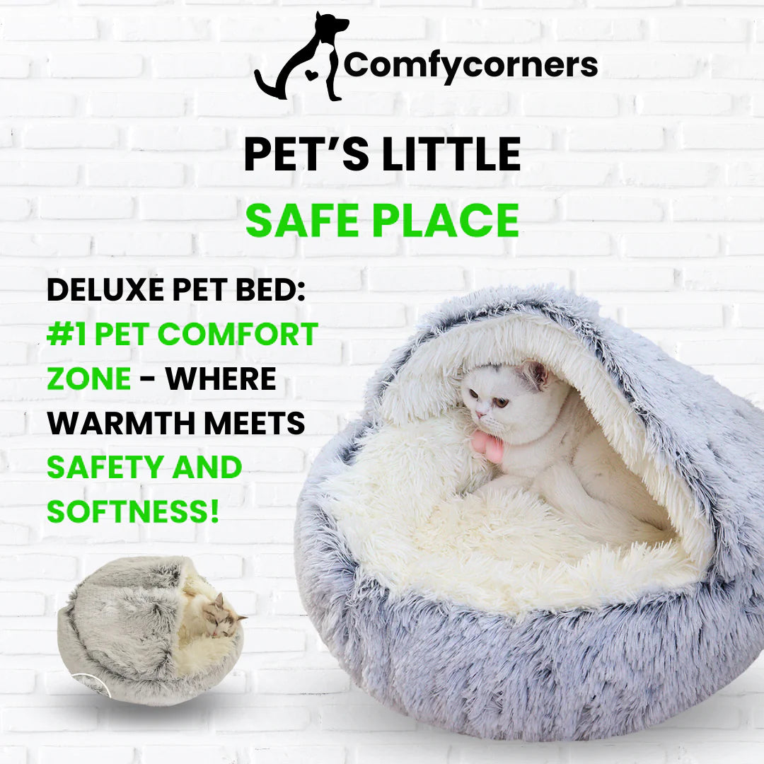 Soft Deluxe Plush Pet Bed By COMFYCORNER