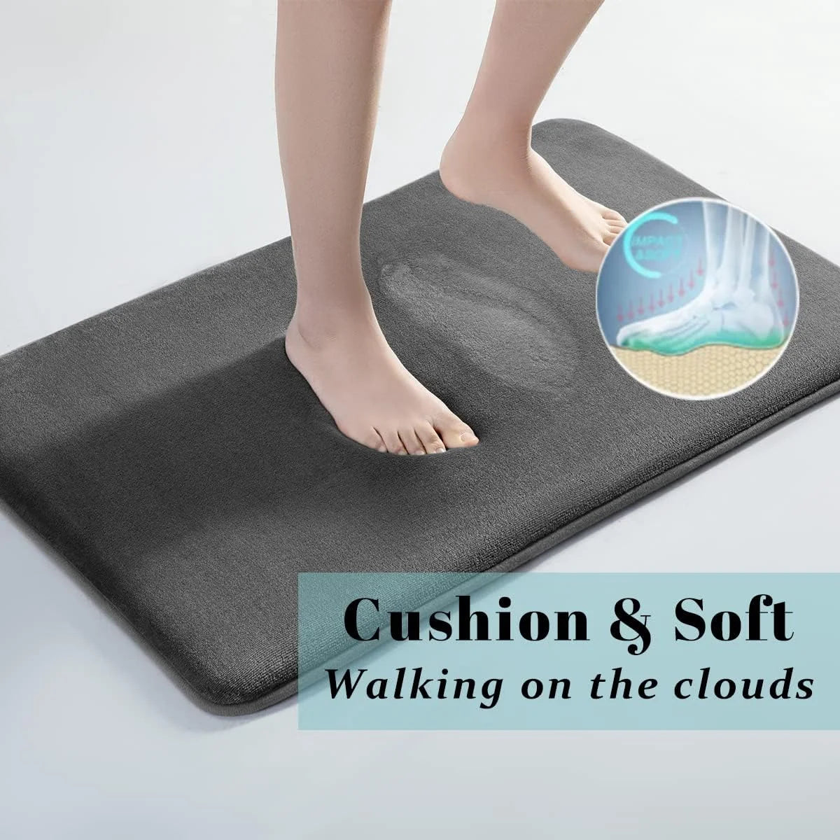 Super absorbent bath floor mat by PureSoft