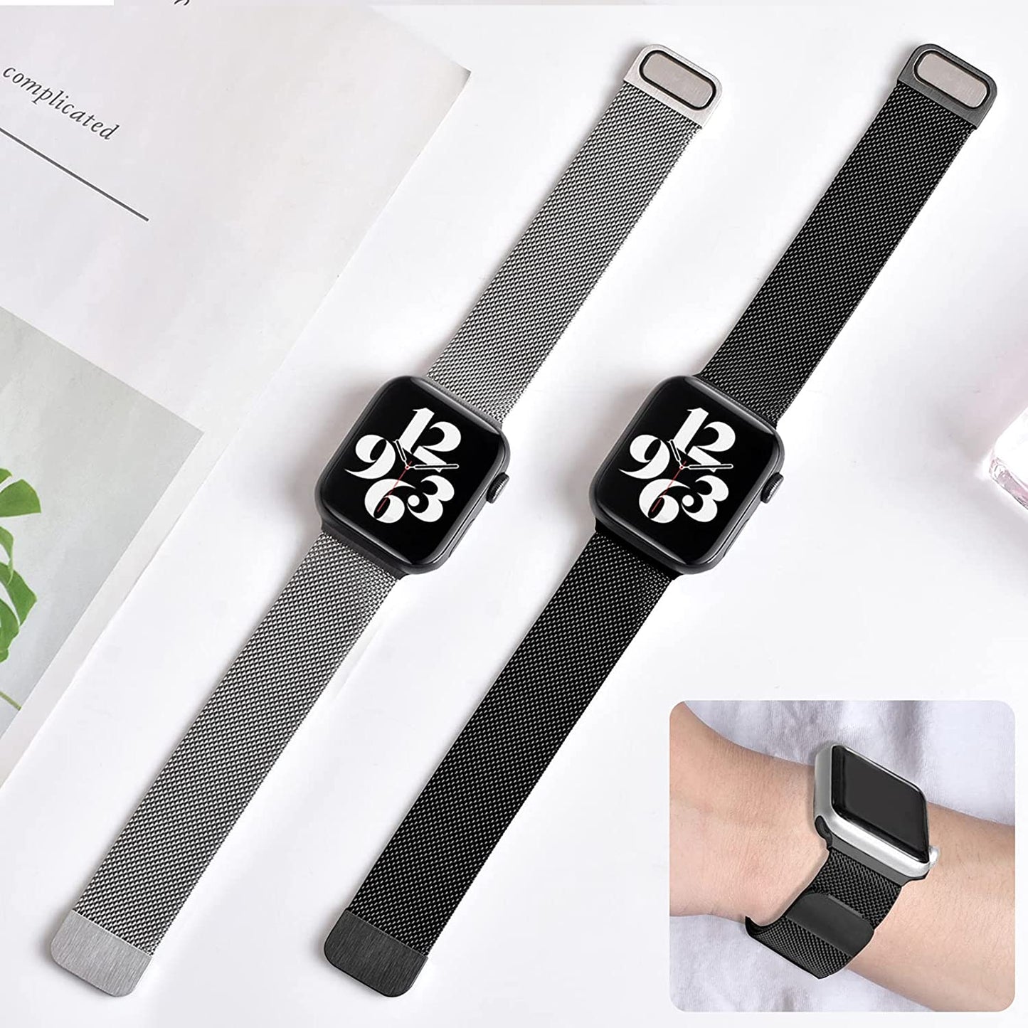 Magnetic Double Section Strap for apple watch